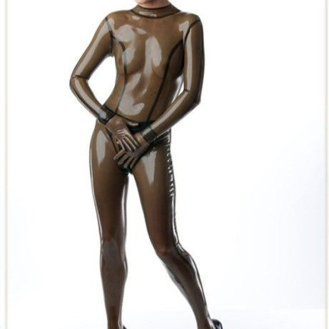 T40 Trans. Smoky Black Latex Sheeting - End of Roll