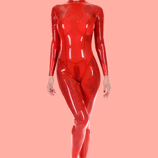 T65 Trans. Red Latex Sheeting - End of Roll